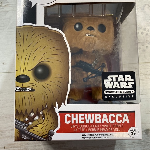 Funko Pop Chewbacca Flocked #63 Star Wars Exclusive Bobble Head - Picture 3 of 12